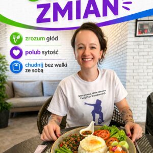Czy jesteś GŁODNA ZMIAN? Masz dość restrykcyjnych diet, które obiecują szybkie efekty, a kończą się frustracją i efektem jo-jo? Czujesz, że jedzenie kontroluje Twoje emocje, a wieczorne podjadanie rujnuje Twoje wysiłki? Jeśli ciągle coś jest ważniejsze niż Ty, zaczynasz i nie kończysz, a wieczorem padasz z sił, to ten ebook jest dla Ciebie. GŁODNA ZMIAN to nie kolejna dieta, to rewolucja w Twoim podejściu do jedzenia i własnego ciała. Zapomnij o liczeniu kalorii, ważeniu każdego grama i poczuciu winy po zjedzeniu ulubionego posiłku. Ten ebook to Twój osobisty przewodnik, który nauczy Cię, jak jeść intuicyjnie, czerpać przyjemność z jedzenia i osiągnąć trwałą sylwetkę, o której marzysz – bez wyrzeczeń i ciągłej walki. Co znajdziesz w środku? • Zrozumienie głodu: Nauczysz się rozróżniać głód emocjonalny od fizycznego i poznasz skuteczne strategie radzenia sobie z podjadaniem, zwłaszcza wieczornym. • Sekret sycących posiłków: Odkryjesz, jak komponować posiłki bogate w białko, błonnik i dużą objętość, które zapewnią Ci sytość na długie godziny. Koniec z ciągłym uczuciem głodu! • Jedzenie bez etykietek: Zrozumiesz, że nie ma „zdrowego” i „niezdrowego” jedzenia, a liczy się to, co naprawdę Cię syci i pomaga utrzymać deficyt kaloryczny bez głodu. • Białko – Twój sprzymierzeniec: Dowiesz się, dlaczego białko jest kluczowe w procesie odchudzania i jak łatwo włączyć je do każdego posiłku. • Węglowodany nie tuczą: Rozprawimy się z mitem, że węglowodany są wrogiem Twojej sylwetki. Pokażę Ci, że to nadmiar kalorii, a nie konkretny składnik, jest odpowiedzialny za przybieranie na wadze. • System, nie dieta: Poznasz zasady, które pozwolą Ci utrzymać zdrową wagę przez lata, a nie tylko przez kilka tygodni. Nauczysz się planować posiłki tak, aby wspierały Twoje cele, nawet w najbardziej zabiegane dni. • Moc jednego posiłku: Zrozumiesz, że jeden „gorszy” posiłek czy dzień nie zrujnuje Twoich postępów. Liczy się konsekwencja i to, co robisz przez większość czasu. Dla kogo jest ten ebook? GŁODNA ZMIAN jest dla kobiet w wieku 35-60 lat, które: • Chcą schudnąć bez restrykcji i liczenia kalorii. • Szukają trwałego rozwiązania, a nie kolejnej diety cud. • Czują się zmęczone ciągłą walką z jedzeniem i własnym ciałem. • Chcą nauczyć się jeść intuicyjnie i z przyjemnością. • Potrzebują praktycznych wskazówek, jak włączyć zdrowe nawyki do swojego codziennego życia. Przestań walczyć, zacznij żyć! Dołącz do tysięcy kobiet, które dzięki GŁODNA ZMIAN odzyskały kontrolę nad swoim jedzeniem, poczuły się pewniej w swoim ciele i zaczęły żyć pełnią życia. To nie jest kolejny plan żywieniowy, to zmiana myślenia, która uwolni Cię od obsesji na punkcie jedzenia i pozwoli Ci cieszyć się każdym kęsem – bez poczucia winy. Zamów już dziś i rozpocznij swoją podróż do trwałej zmiany!